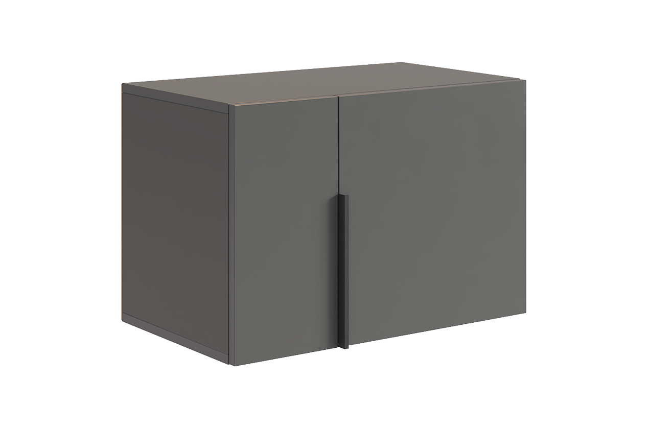 Антресоль двухдверная L600 Баско (графит)