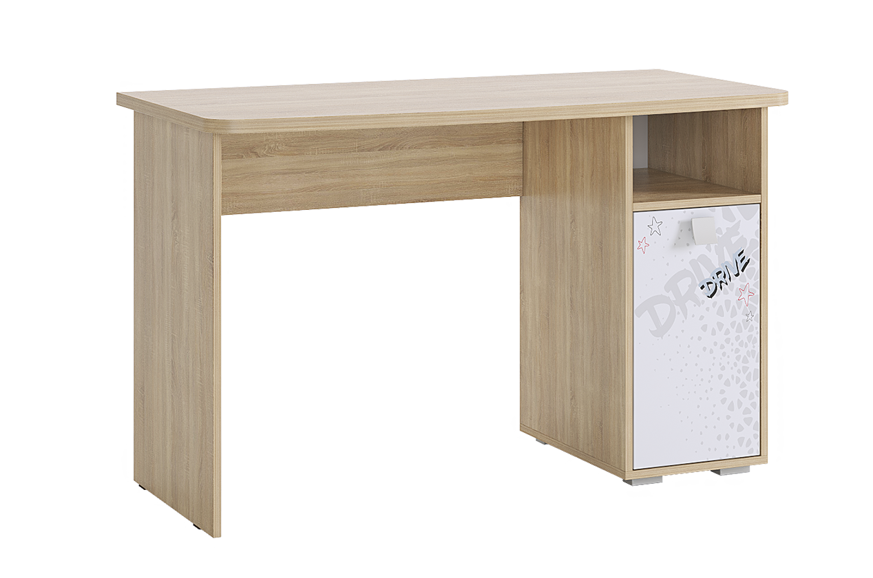 Энерджи Стол (дуб сонома/белый)