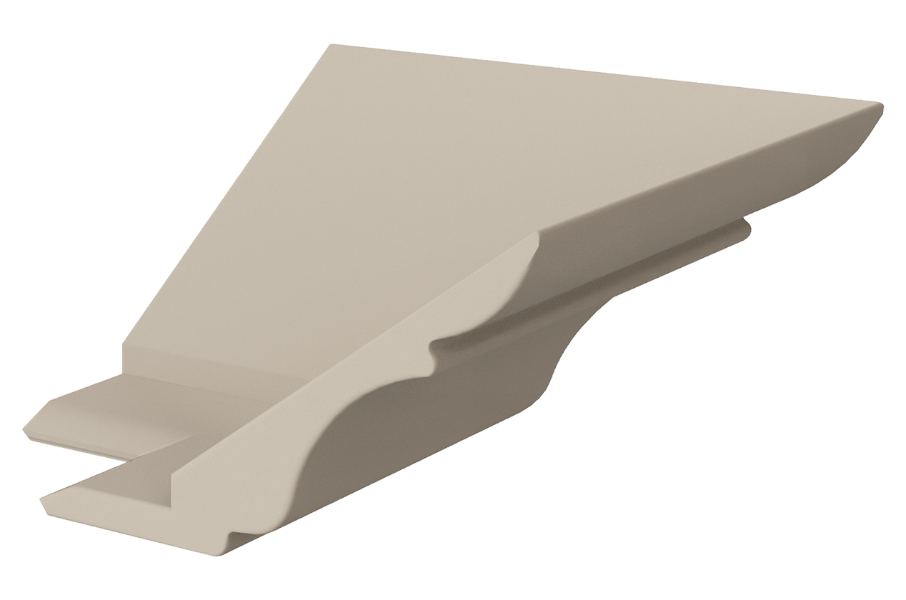 Элемент карниза концевой наружный (90 град.) Атланта (сливки)