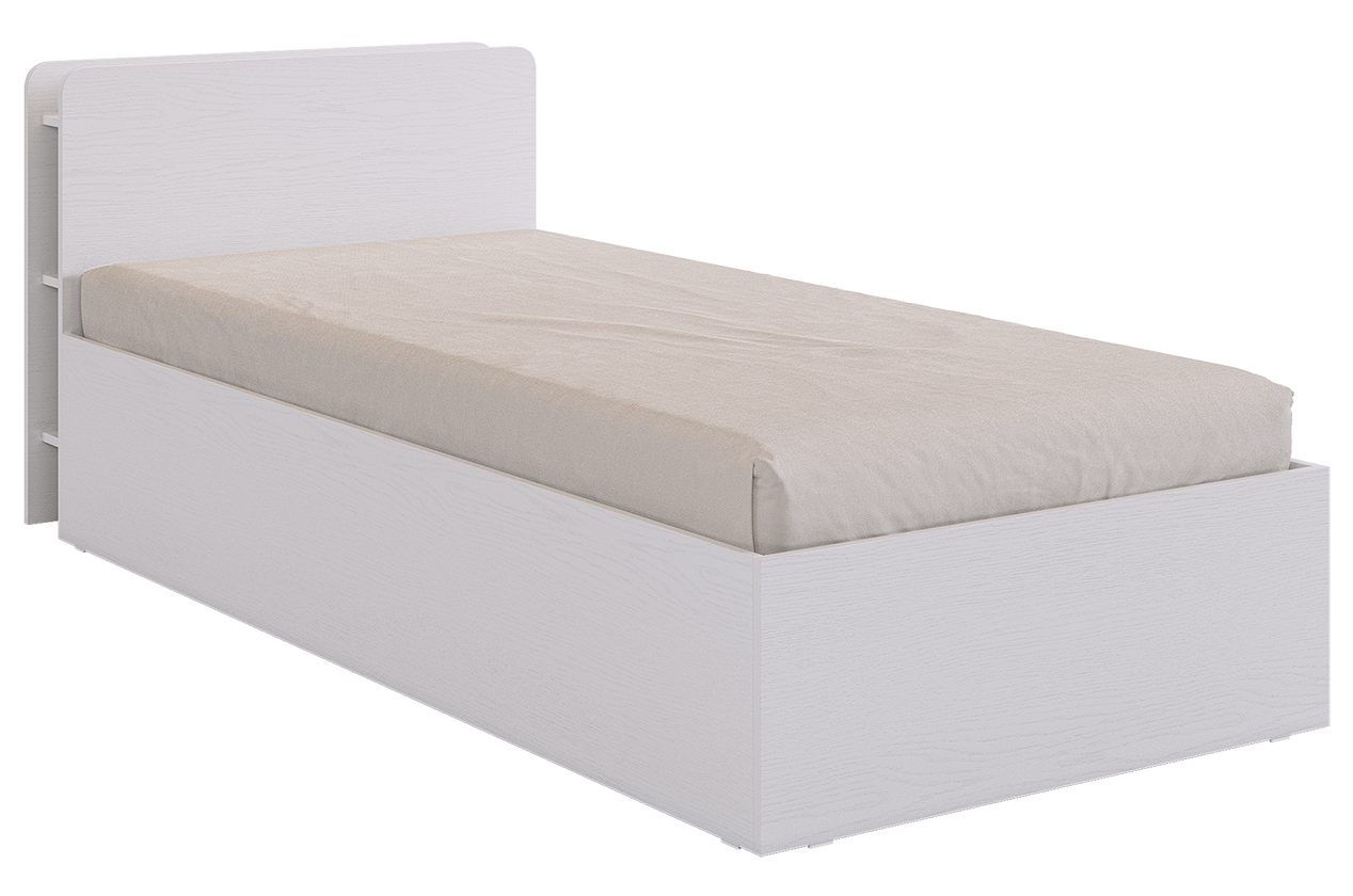 Кровать с основанием "Юниор" 90х200 см (белое дерево)