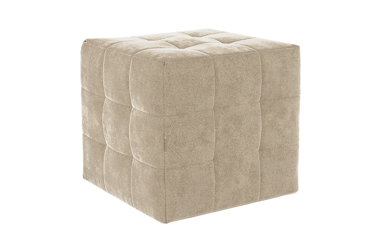 Пуф Рубик 2 (капучино (велюр))