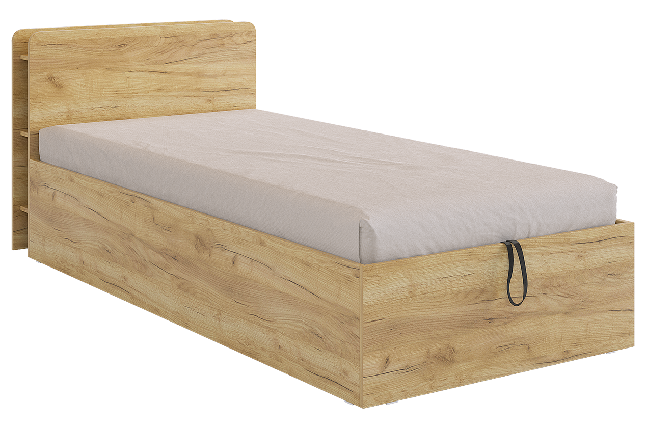 Кровать с подъемным механизмом "Юниор" 90х200 см (дуб крафт золотой)