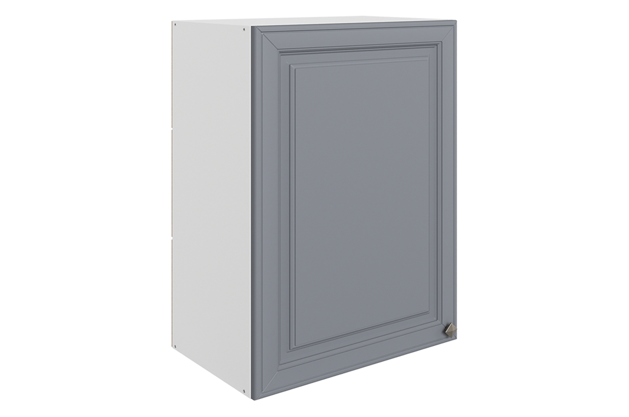 Мишель Шкаф навесной L500 Н720 (1 дв. гл.) (эмаль) (белый/серый)