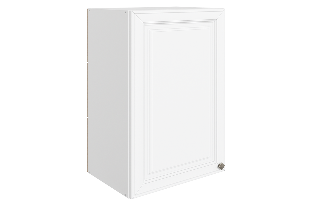 Мишель Шкаф навесной L450 Н720 (1 дв. гл.) (эмаль) (белый/белый)