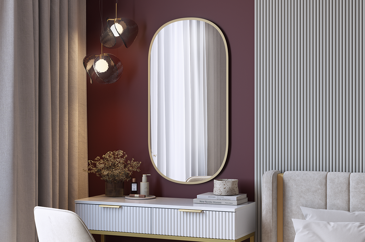 Зеркало Фортуна 2 (золото матовое)