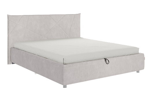 Кровать с подъемным механизмом Квест 160х200 см (галька (велюр))