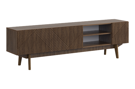 ТВ тумба 180 Мира 2 (дуб гудзон шоколадный)