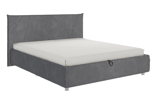 Кровать с подъемным механизмом Бест 160х200 см (графит (велюр))