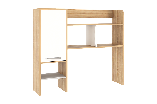 Лайт-1 Надстройка стола компьютерного 1200 (дуб сонома/белый)