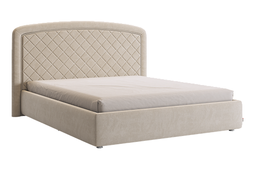 Кровать с основанием Сильва 2 160х200 см (крем (велюр))