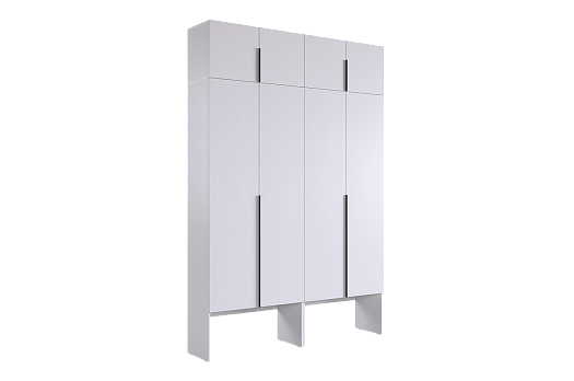 Шкаф четырехдверный "Баско К6" (белое дерево)