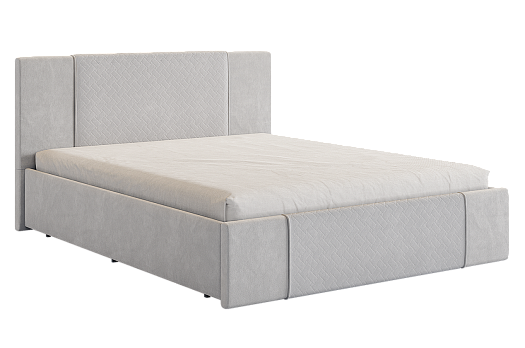 Кровать с основанием Хлоя 160х200 см (галька (велюр))