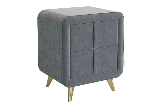 Тумба прикроватная Софи 2 (графит (велюр))