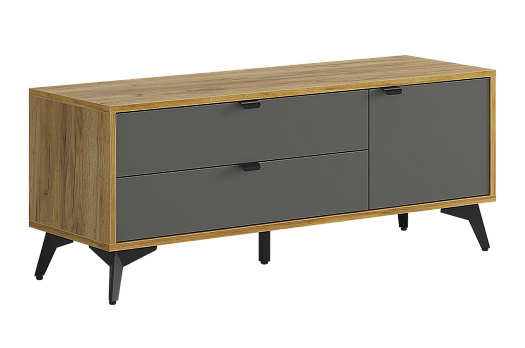 ТВ тумба 110 Марк (дуб крафт золотой/графит)