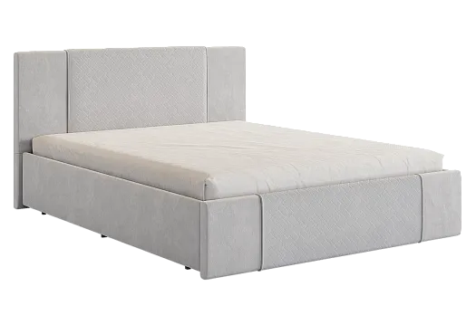 Кровать с основанием Хлоя 160х200 см (галька (велюр))