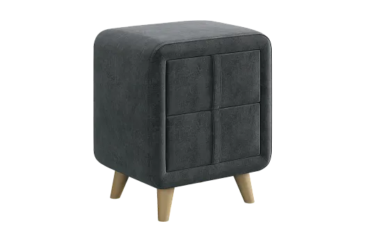 Тумба прикроватная Софи 3 (грей алькантара (велюр))